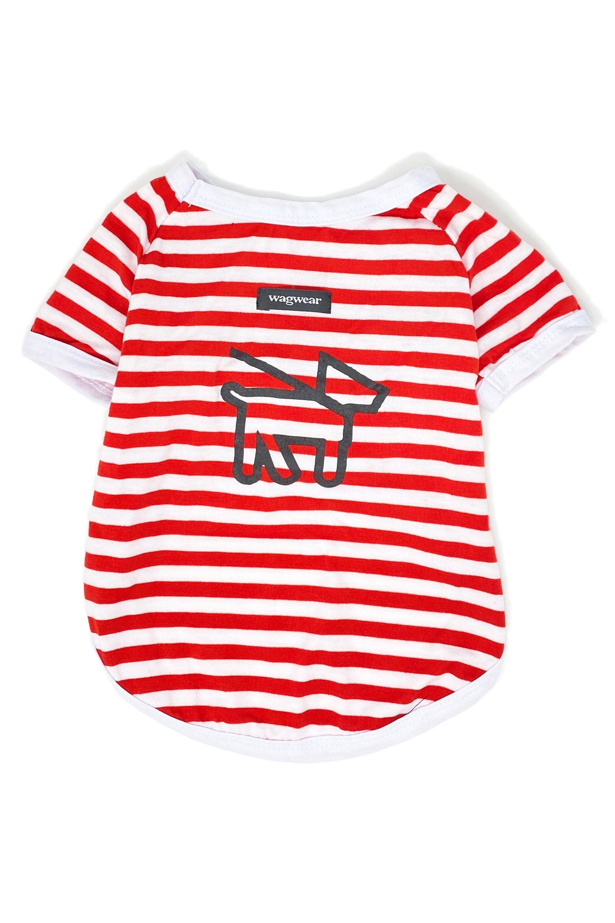 Camiseta a rayas para perro