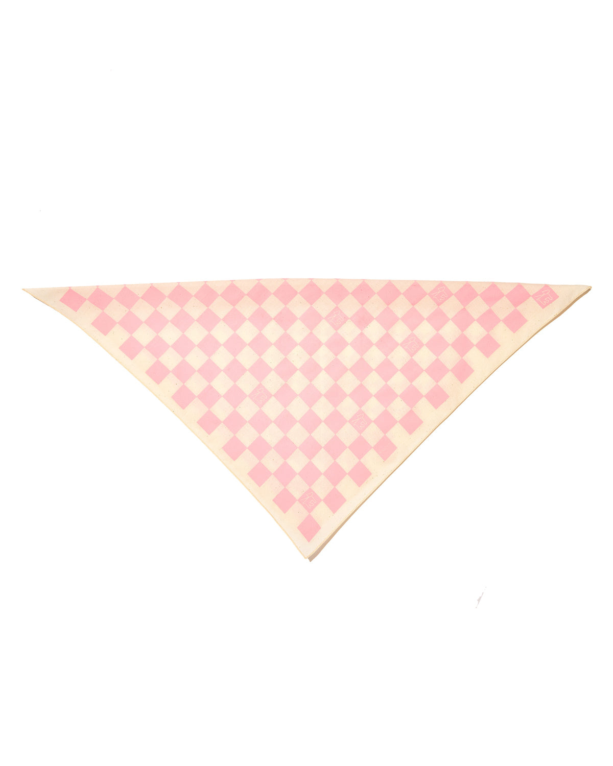 Rosa rutig bandana