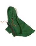 nylon rainbreaker in green