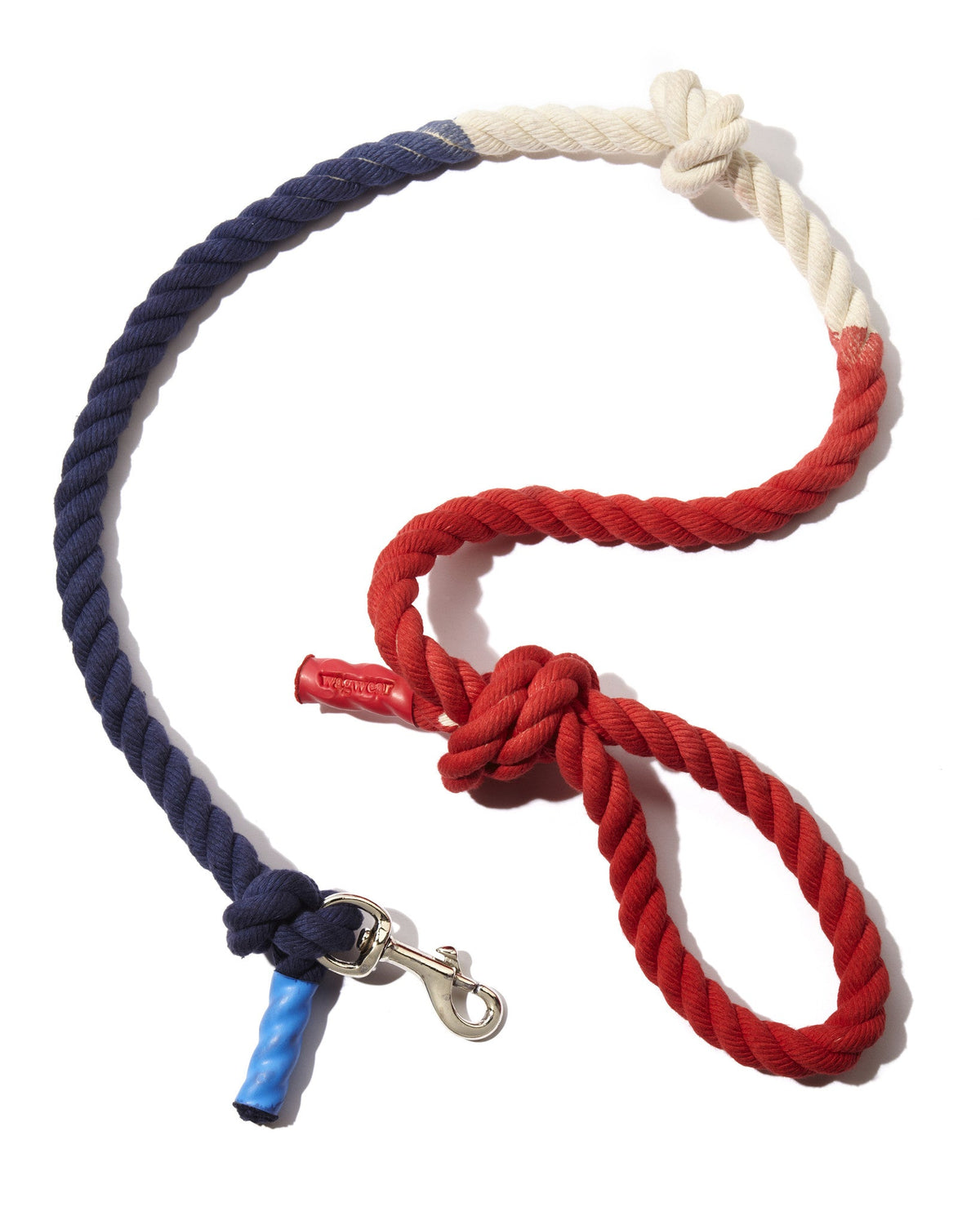 Red & Blue Dip Dye Leash