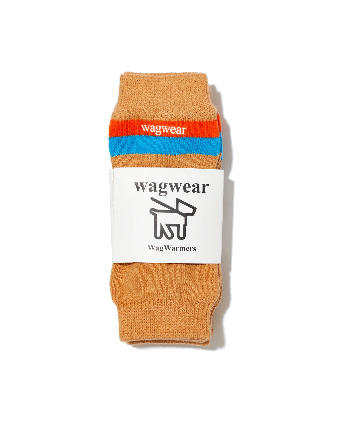 VPawV Warmers in tan with stripe