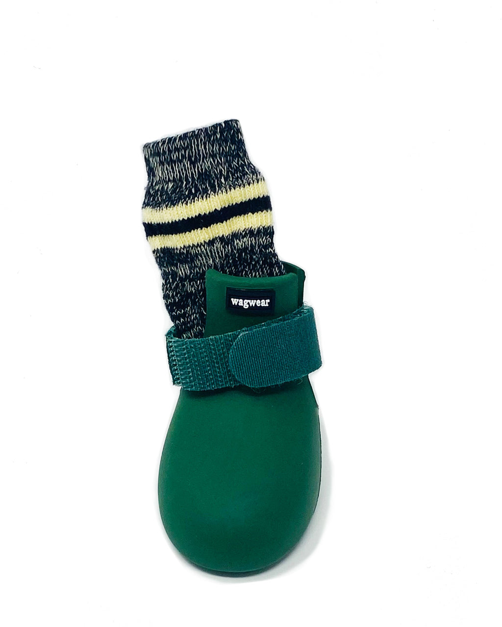 Green VPawV single boot with VPawV Warmers inside