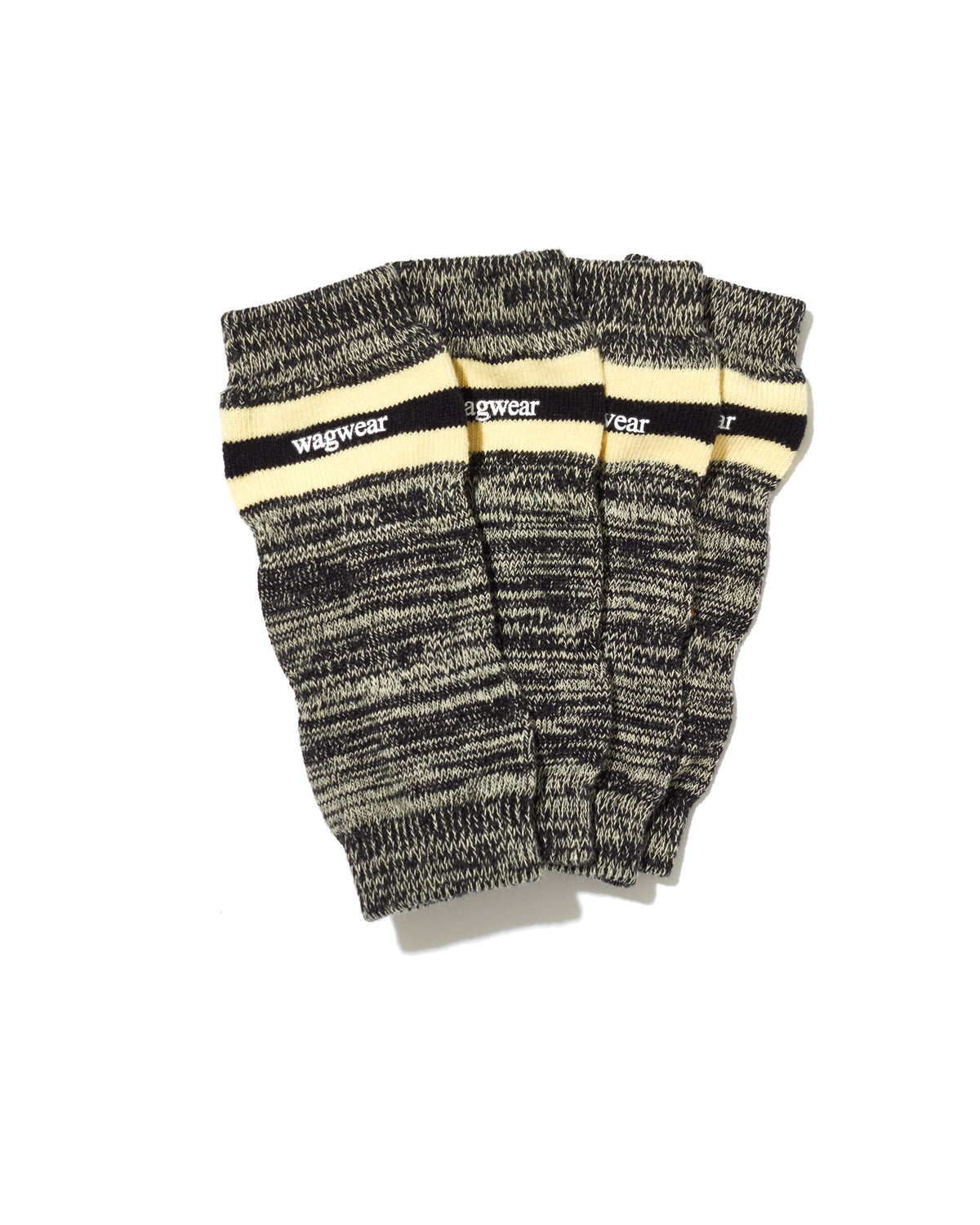 VPawV Warmers in grey melange with stripe