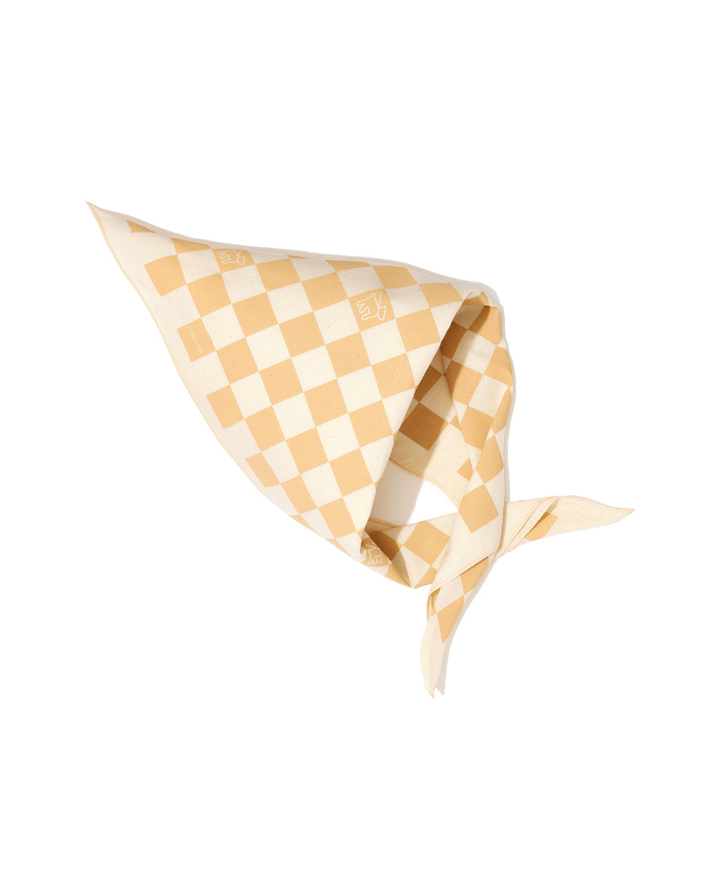 Brązowa w kratę bandana