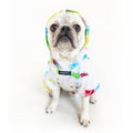 model in tie-dye hoody